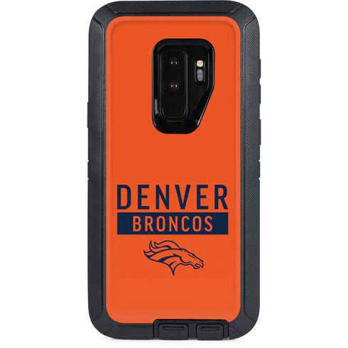 NFL Denver Broncos Orange Performance Series Otterbox Defender Galaxy Skin